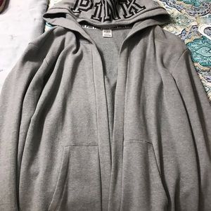 No zip thin hoodie